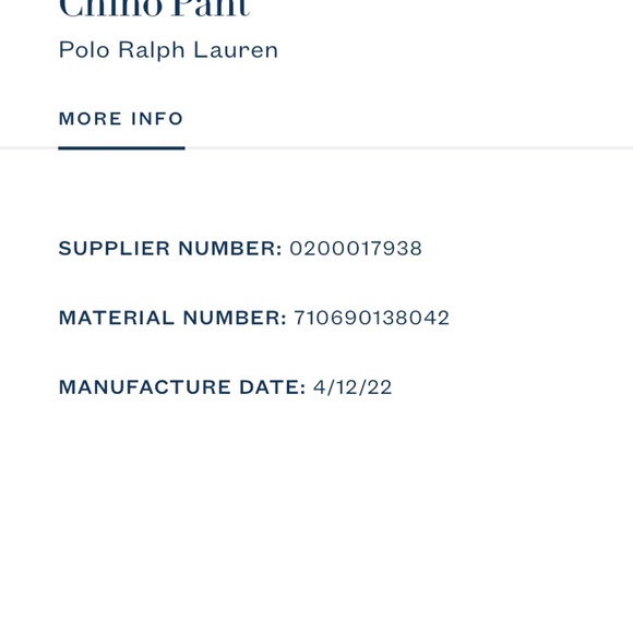 Polo Ralph Lauren Bedford Stretch Straight Fit Chino Pant | Green | Size 33X32 - Picture 5 of 14